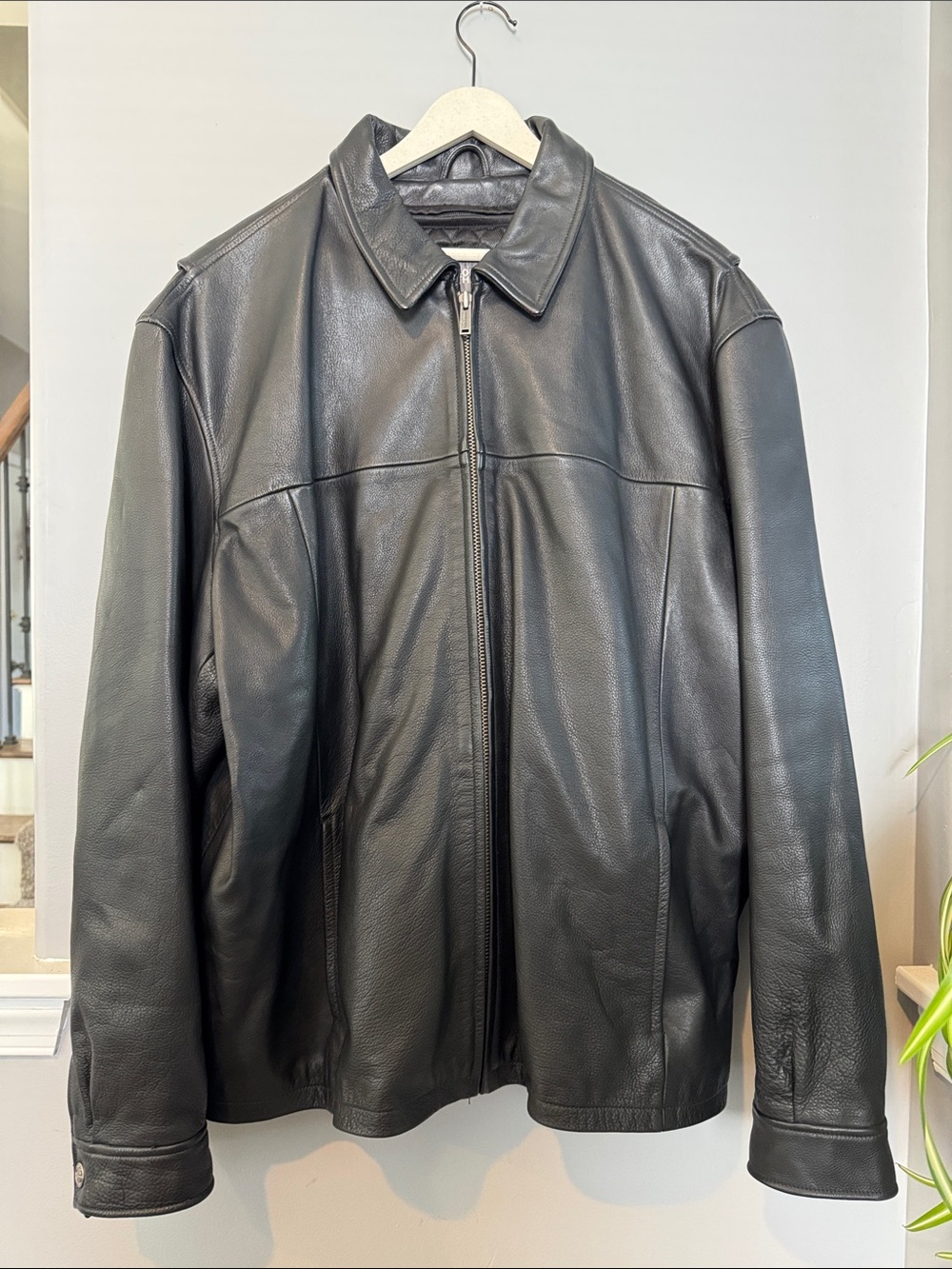 Wilsons Leather Black Full-Zip Jacket